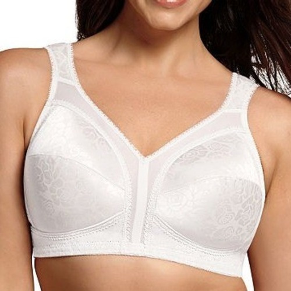 Playtex Womens 18 Hour Shoulder Comfort Bra White 36B Wireless Feminine NWT